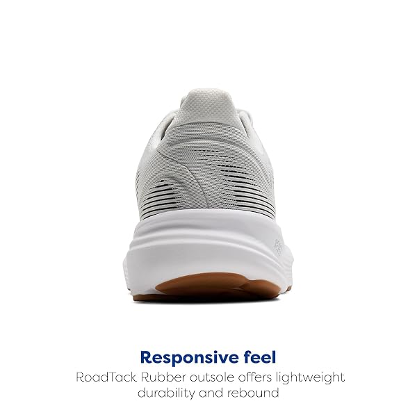 BROOKS MEN’S REVEL 8 NEUTRAL RUNNING & WALKING SHOE – WHITE/BLACK/OAK BUFF – 9 MEDIUM