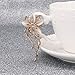LAYs Cat's Eye Rhinestone Brooch Bouquet Flower Lapel Pin Vintage for Wedding Bridal Women