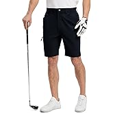 TBMPOY Men's Golf Shorts 9" Lightweight Quick Dry Hiking Cargo Shorts Casual Travel Outdoor with 4 Pockets