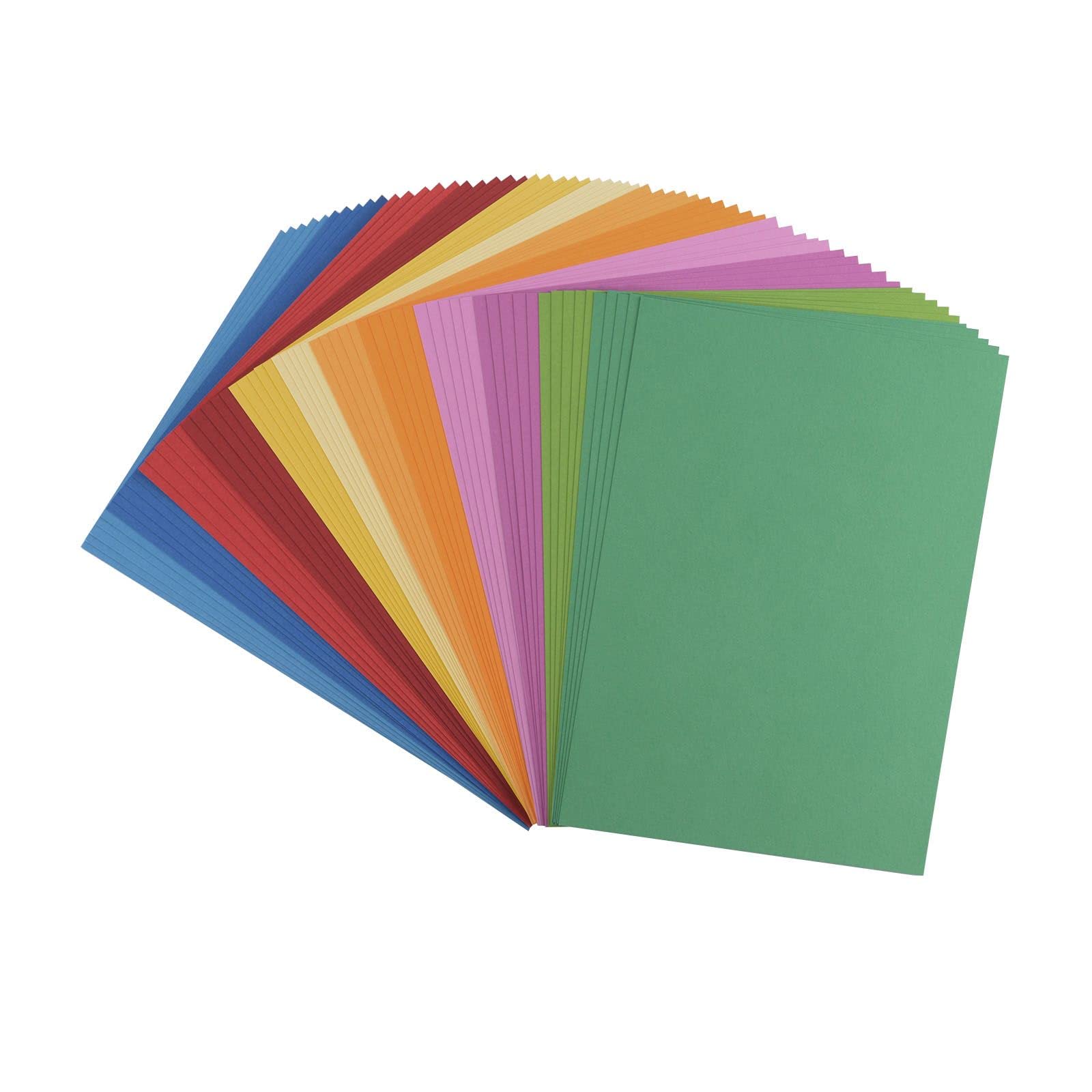 Florence Cardstock Smooth Multicoloured - Coloured Card Making Supplies A4 - Basic - 20 x 5 Sheets - Coloured Paper for Scrapbooking, Card Making and Other Paper Crafts - 216 GSM