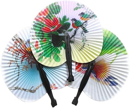 Daaimi Lot De 5 Eventails En Papier Pliables Objets Mysterieux De L Orient Jolis Motifs Chinois Garnissage De Sacs De Vachette Pour Fete De Filles Amazon Fr Cuisine Maison