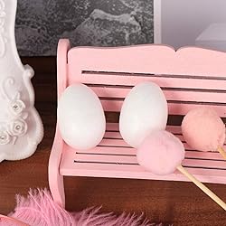 50Pcs Foam Eggs 1.5 Inch Tall White Craft Eggs