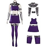 CosFantasy Women's Cosplay Costume Dress Purple Uniform Outfits for Halloween