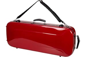 Crossrock Baritone Ukulele Case Hardshell with TSA Lock - 100% Fiberglass, Detachable Padded Shoulder Straps, Hygrometer, Lar