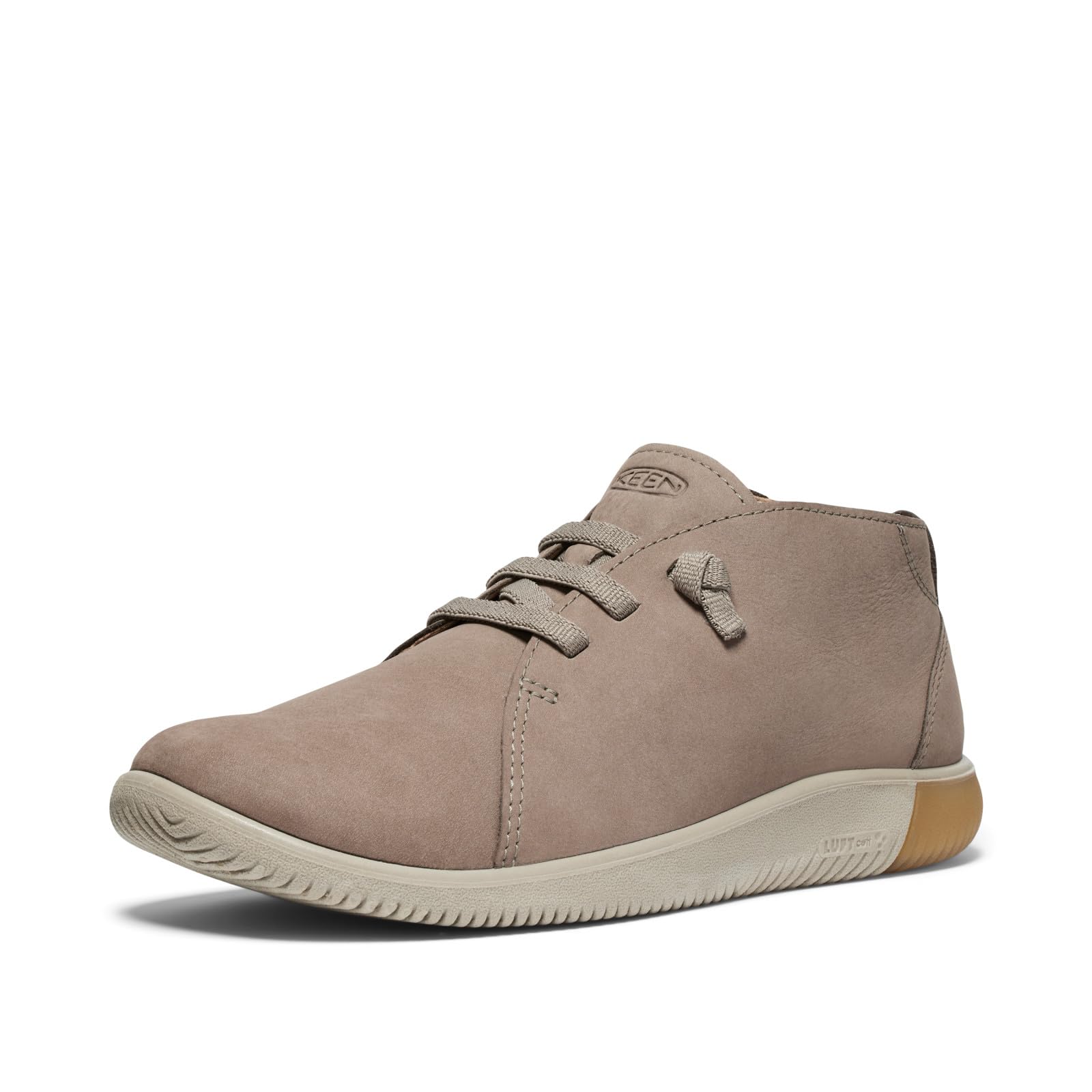 Photo 1 of * DIRTY/ USED*  KEEN Men's KNX Mid Top Leather Flexible Comfortable Chukka Boots, Brindle/Plaza Taupe, 9
