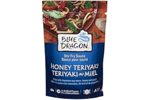Blue Dragon, Honey Teriyaki, Stir Fry Sauce, Japanese Soy Sauce & Honey & Ginger, No Artificial Flavours, Perfect for Lunch o