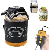 Kombucha Heating Wrap Fermentation Heat Pad with Temperature Control Timer | Digital Warming Mat for Home Brewing Fermentation Sourdough Proofing