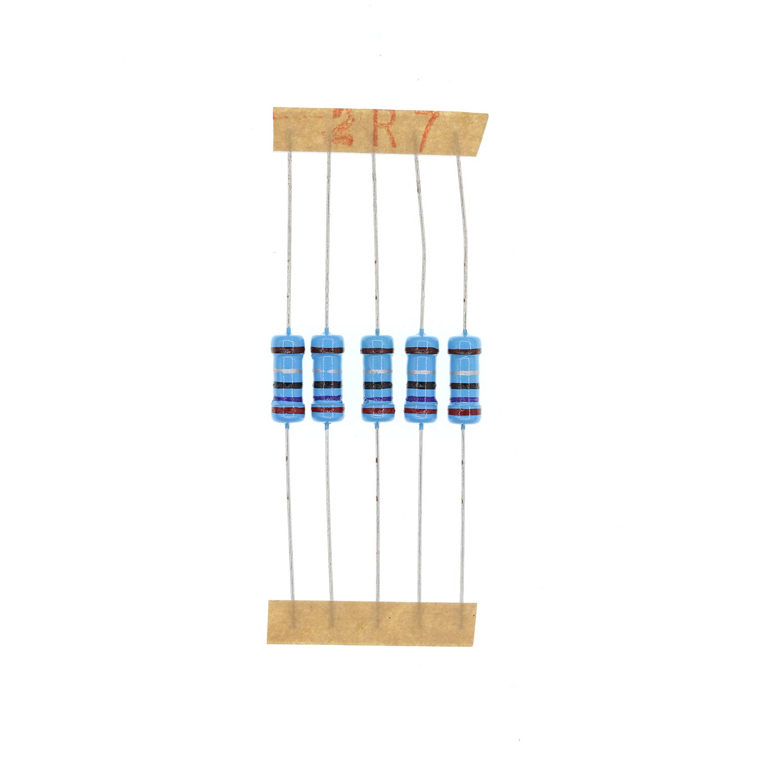 HUABAN 100PCS 1 Watts 1W 2R7 2.7 Ohm 1% Metal Film Resistor