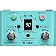 M-VAVE Circle Looper Pedal Drum Machine with Tuner 11-Minute Loop, 30 Preset Drum Patterns, App Editing & Sharing, Dual Power Modes, Tuner, Drum Machine, Loop, Drum Machine and Loop Mixed Mode