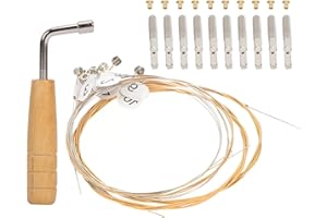 TOYZFRIENDY Lyre String with Replacement Pegs and Tuning Wrench Practical Lyre Harp Accessories for Sound and