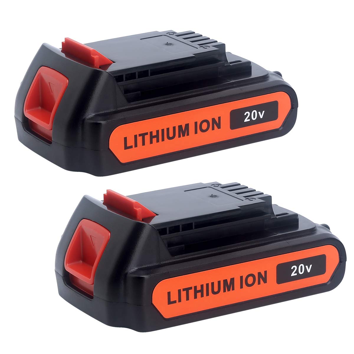 Photo 1 of Biswaye 4.0Ah 20V Lithium Battery LBXR20 Compatible with Black and Decker 20V Max Battery LBXR2520 LBXR2020 LB2X3020 LBX20 LB2X4020 & LST522 LHT2220 LST300 20-Volt Max Cordless Power Tools (2-Pack)