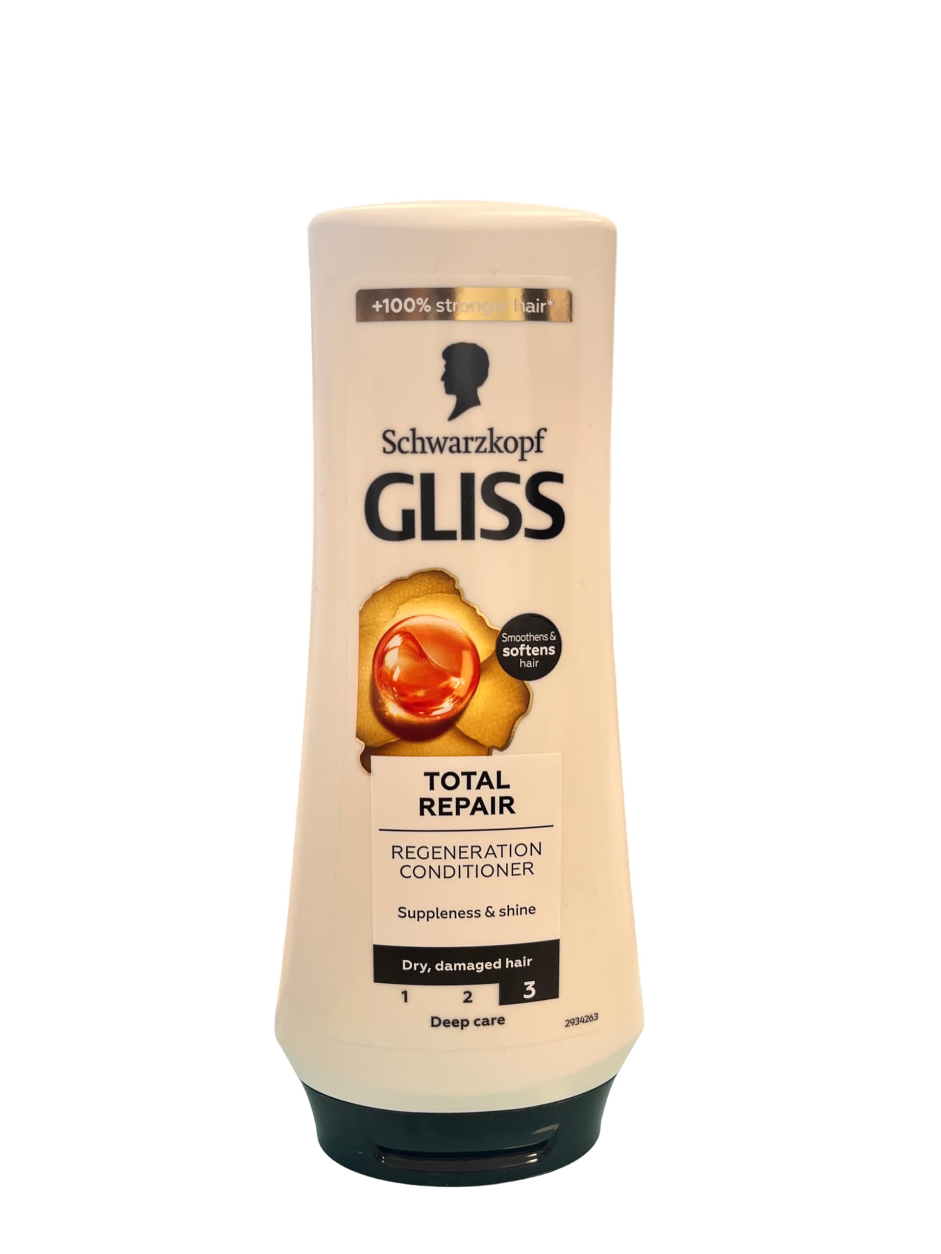 Schwarzkopf Gliss Total Repair 19 Conditioner, with Keratin for Dry Hair, Multipack 6 x 20 ml