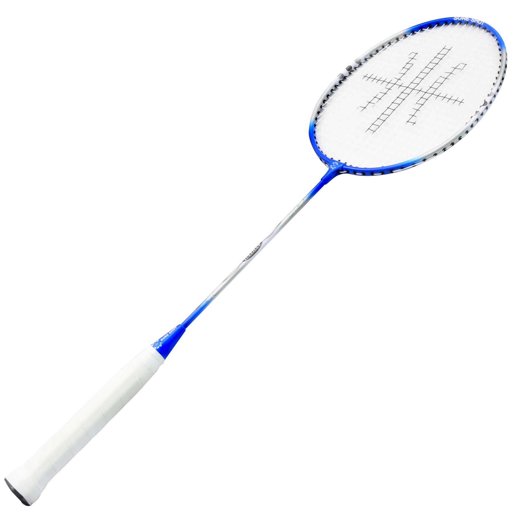 Sure Shot -Youth Athens Junior Badminton Racket, Blue/White/Silver, 21 Inch