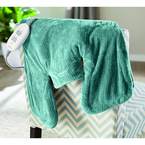 Sunbeam Heating & Massage Pad for Neck & Shoulder Pain Relief, XL Renue