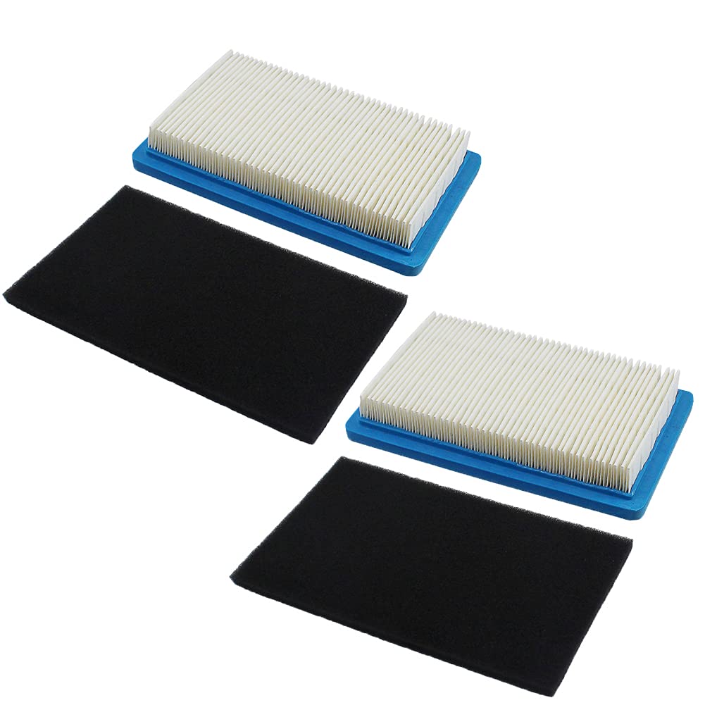 LOCOPOW Air Filter for Honda 17211-ZG9-M00 17218-ZG9-M00 GVX140 engine for Kohler 14 083 01-S 14 083 04-S for Stens 100-378 for Ariens 21543500 751-10298 951-10298 with Pre Filter (2 PC)