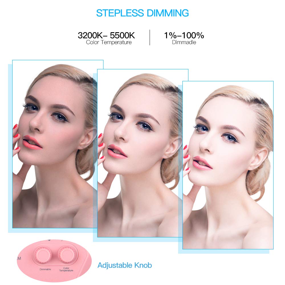 ZOMEI Ring Light Kit,16 inch Ring Light with Stand,LED Dimmable 50W Adjustable 3200-5500K Carrying Bag for Camera Smartphone, You Tube,Self-Portrait Shooting Good for Beauty Facial Make Up Live Stream