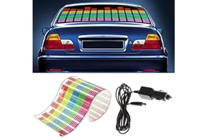WONFAST® Sound Music Beat Activated Car Sticker Equalizer Rhythm LED Flash Light Audio Voice Rhythm Lamp (80x19cm)
