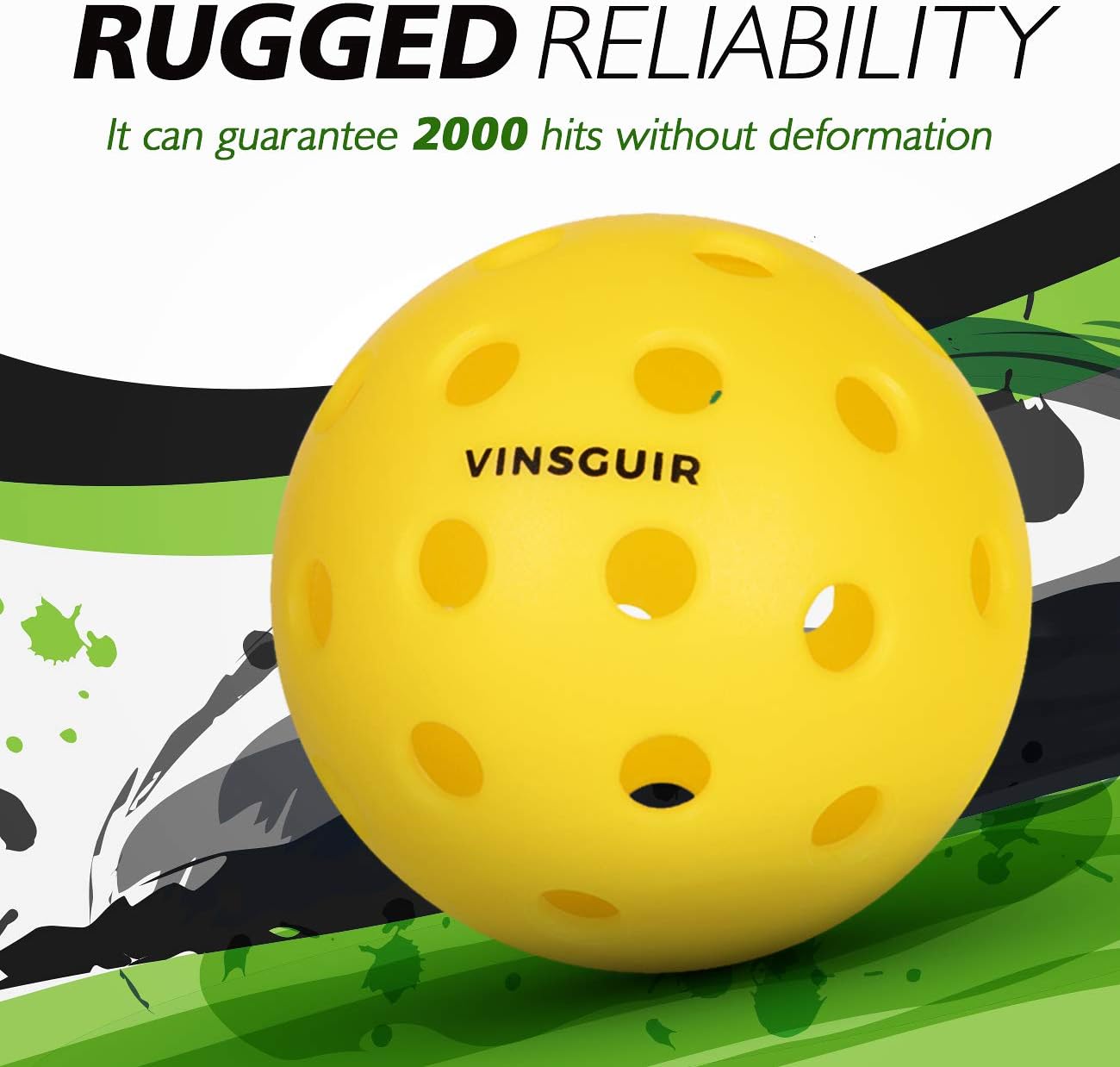 Vinsguir Outdoor Pickleballs - 8 Pack - Outdoor Pickleball Balls-USAPA Standard : Sports & Outdoors