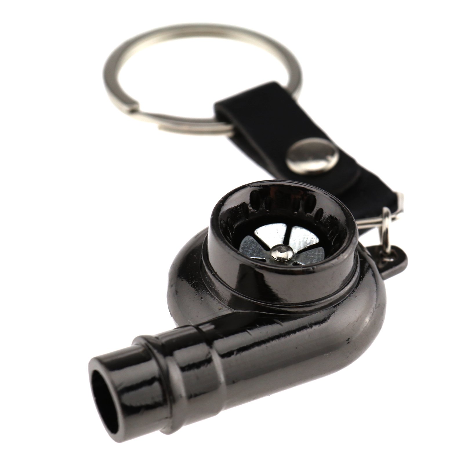 Create idea Alloy Spinning Fan Noise Real Sound Whistle Turbo Turbine Keyring Keychain Key Chain