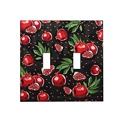 Spshian Light Switch Cover Red Pomegranate Green