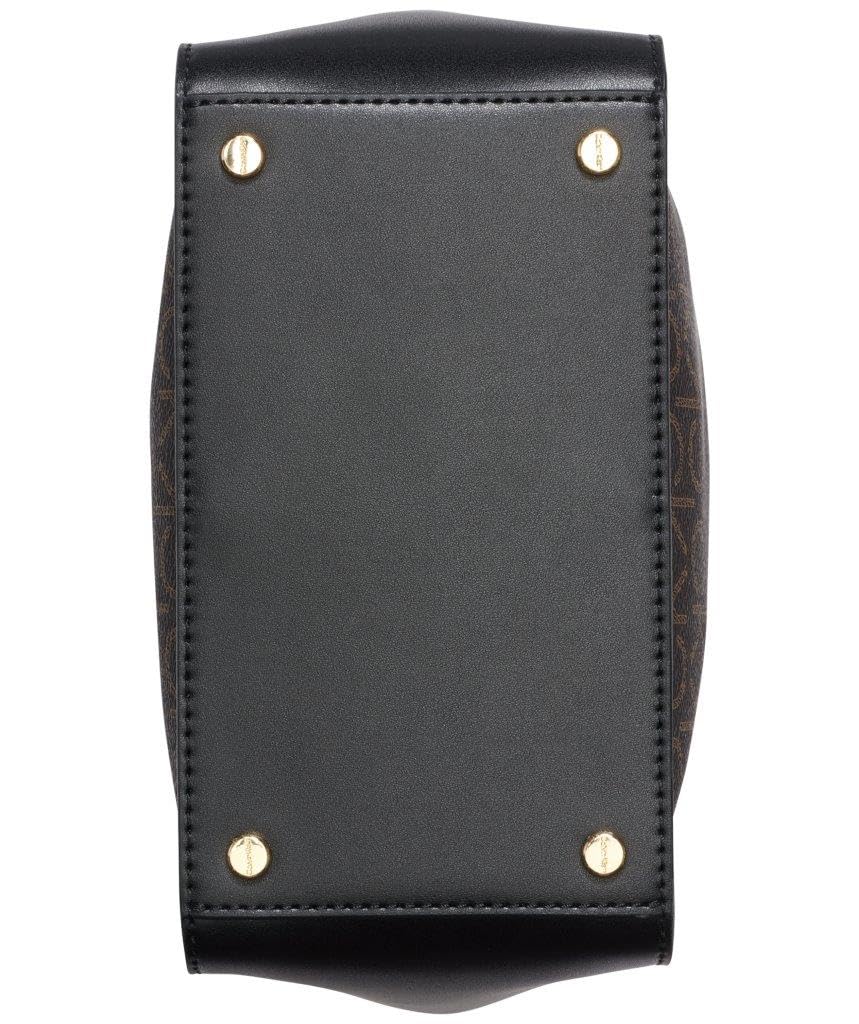 Calvin Klein Damen Drawstring Holt Crossbody mit Kordelzug, Braun/Khaki/Schwarz