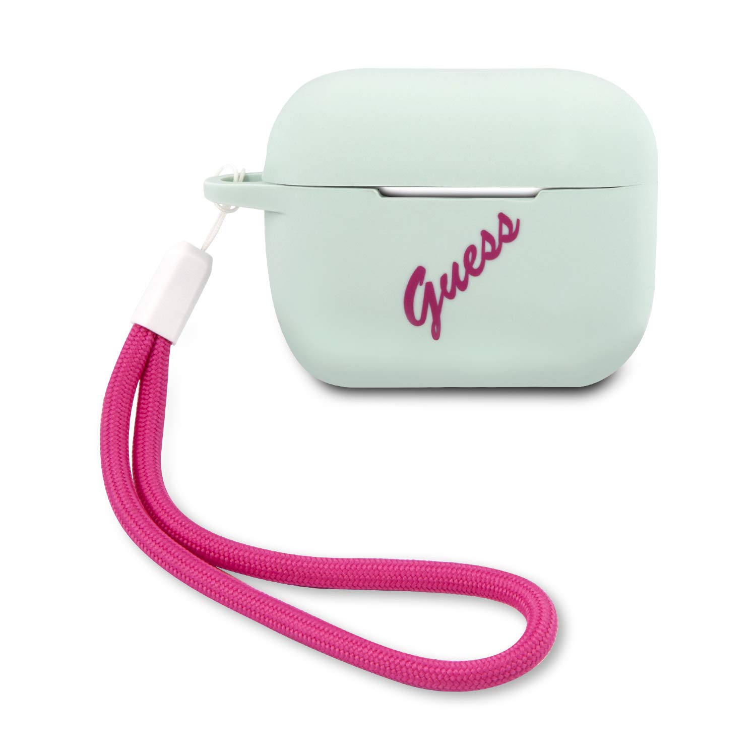 Guess Fuchsia Silicone Vintage Case for GUACAPLSVSBF AirPods Pro Cover Blue