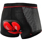 Towintec Mens Cycling Underwear Shorts 5D Gel Padded Bike Bicycle MTB Liner Undershorts Quick-Drying Breathable Underpants