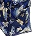 Women's Beach Shopper Tote Bag (Blue Butterfly)