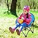 KingCamp Cute Saucer Chair Moon Round Mini Size Ultralight Portable Compact Folding with Safe Lock for Kids Camping Picnic Outdoor with Carry Bag