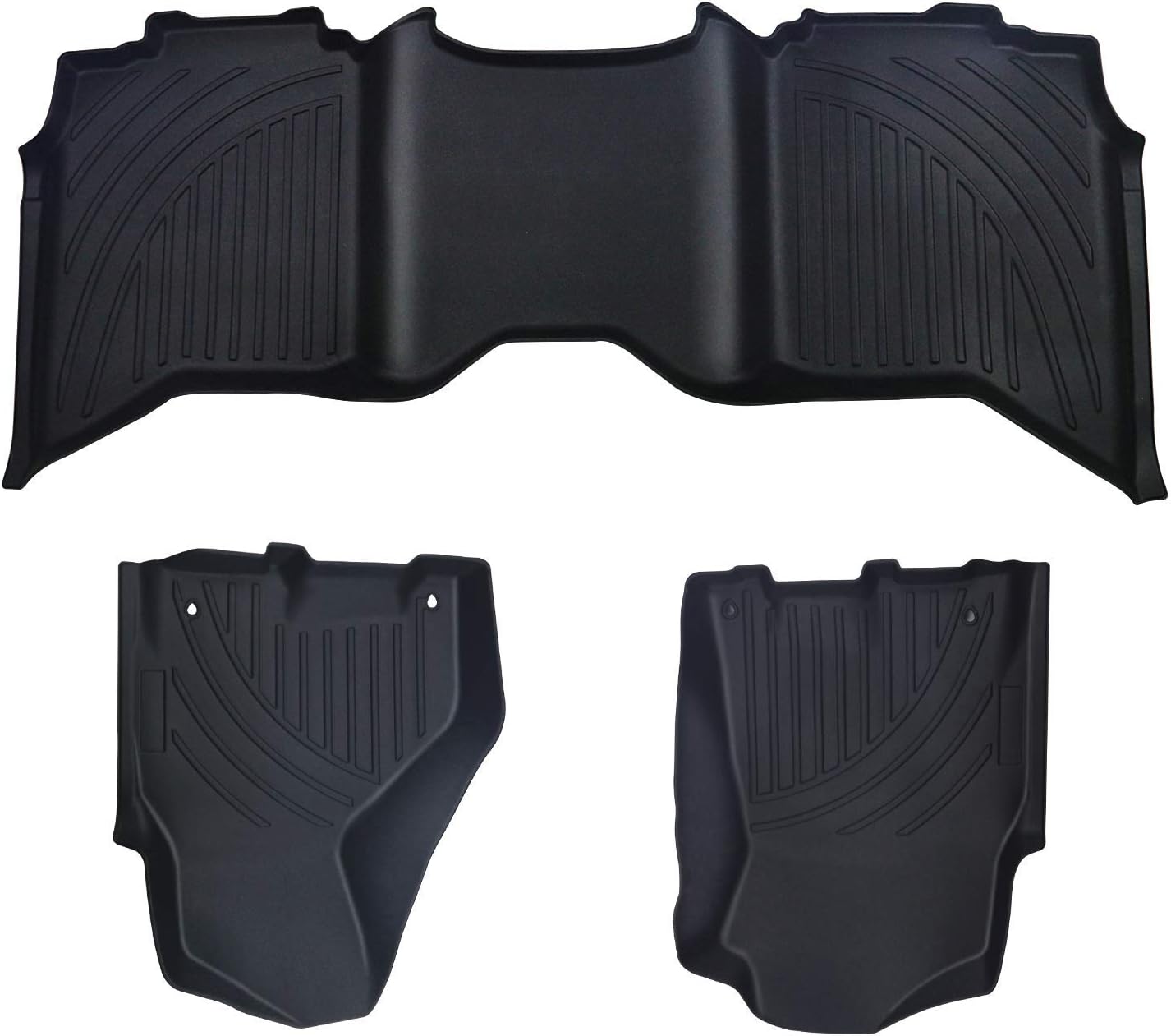 Moker Floor Mats Front & Rear Row for 2012-2018 Dodge Ram 1500/2500/3500 Crew Cab