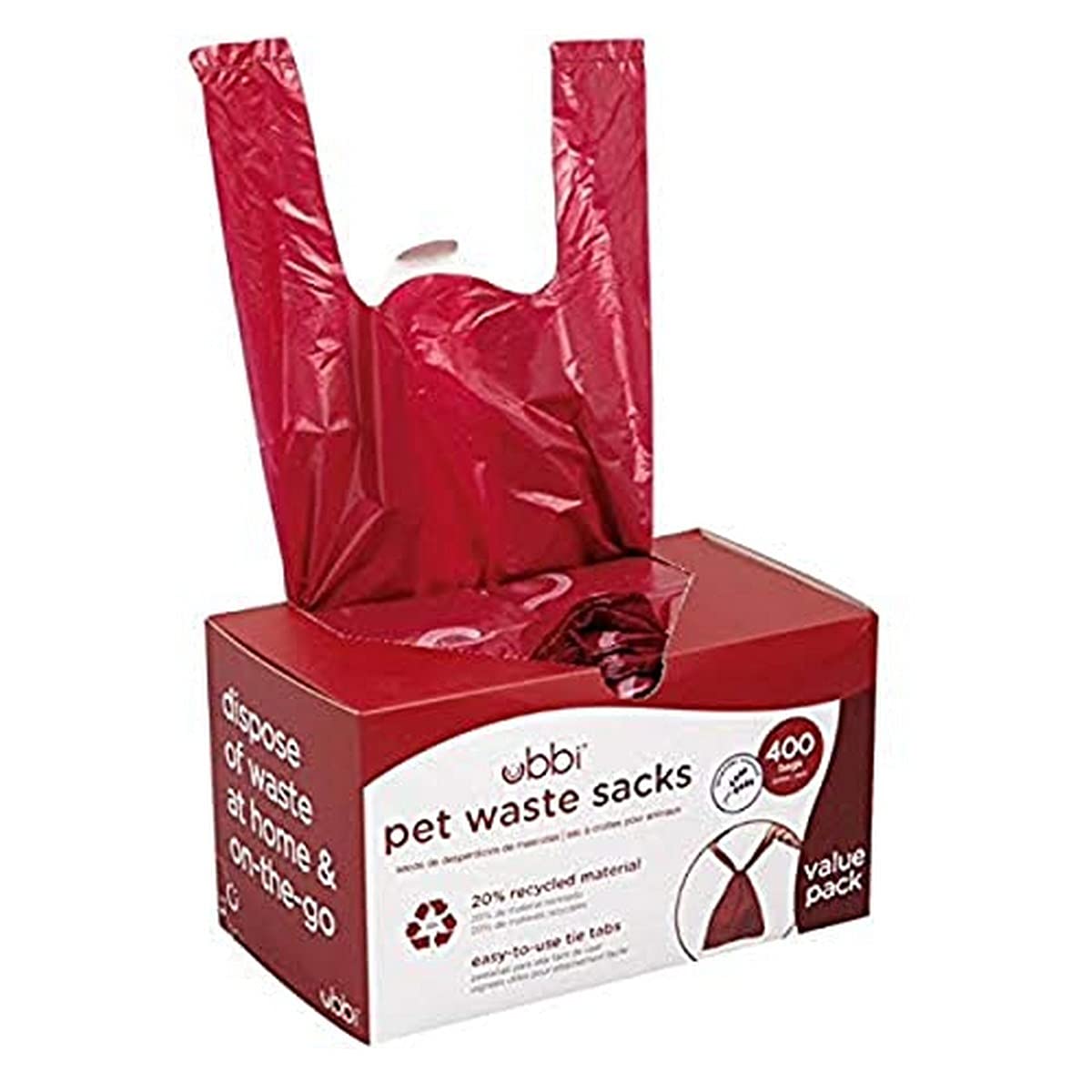 Ubbi Pet Waste Sacks, Lavender Scented Cat Litter Disposal Bags, Leak Proof and Easy Tie, 400 Count — image 1