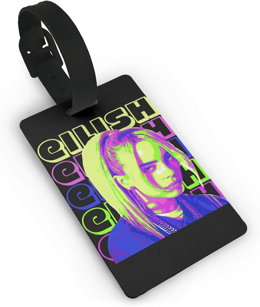 Wintertee Billie-Eilish Travel Luggage Suitcase Labels ID Tags Business Card Holder