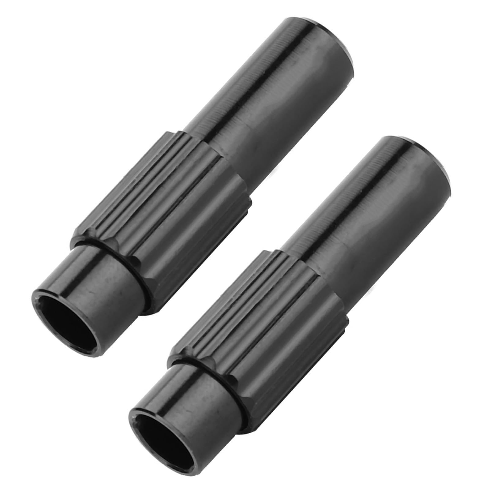 Bicycle Cable Adjusters, Bike Brake Cable Gear Shift Connector Line Regulator Adjuster Housing Cap, Aluminium Bike Bicycle Brake Adjusting Brake Housing Accessories (1 Pair)(Black)