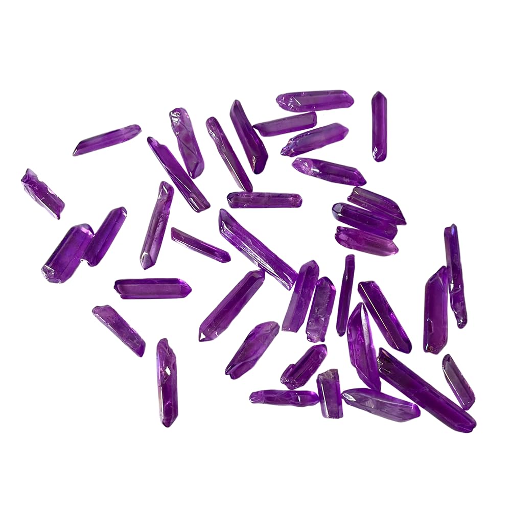 VIE Electroplated Quartz Points, 2-3cm, Pack of 6, Purple