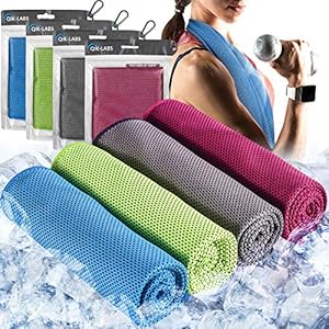 4pc Cooling Towel, Cool Towel, Gym Towels, Cold Towel, Cooling Towels for neck, Ice Towel Cooling Blanket, Cooling neck wrap ,Gym Towel, Sweat towel, Cool Towel for Instant Cooling relief, Men Women
