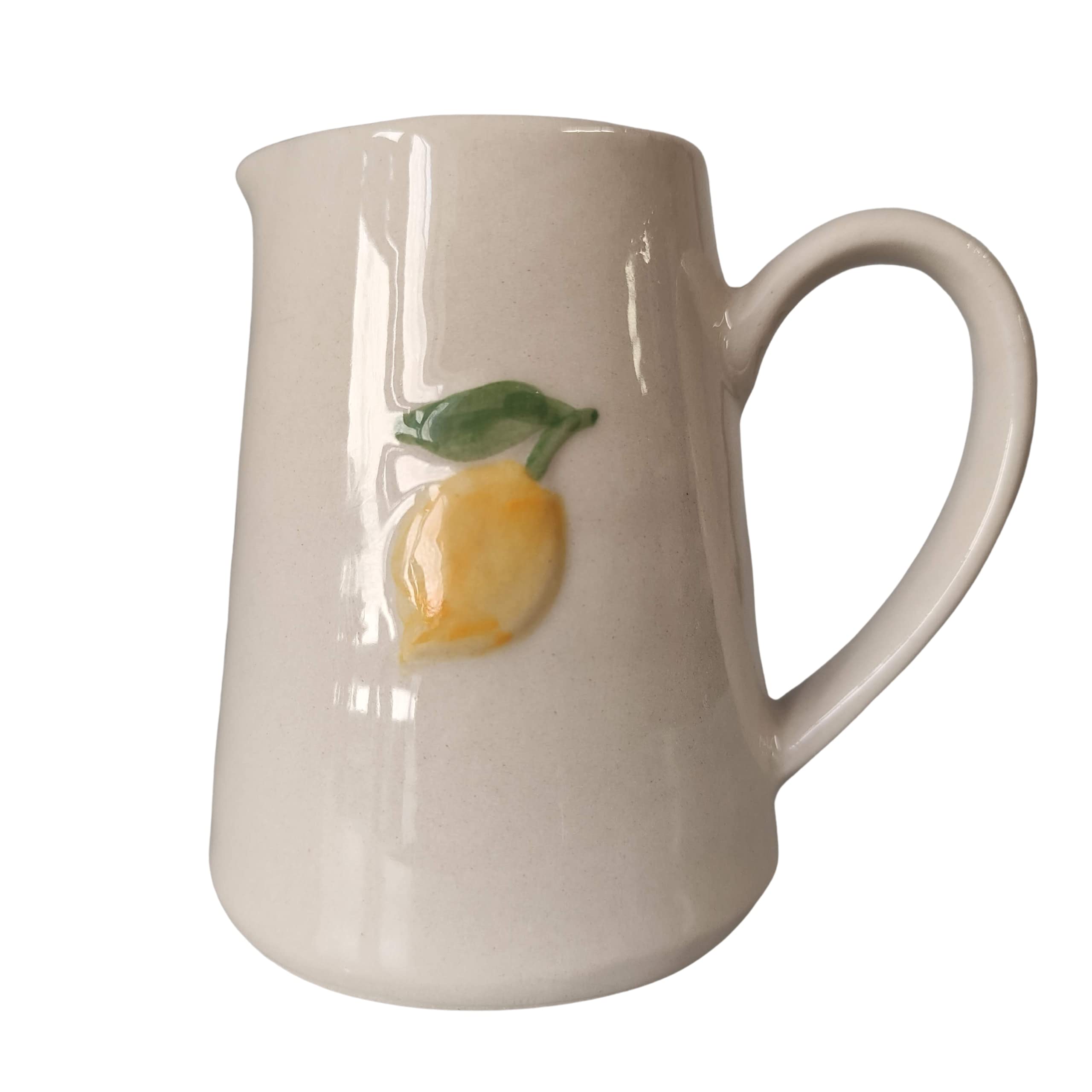 Gisela Graham Lemon Ceramic Jug, Mini 20100