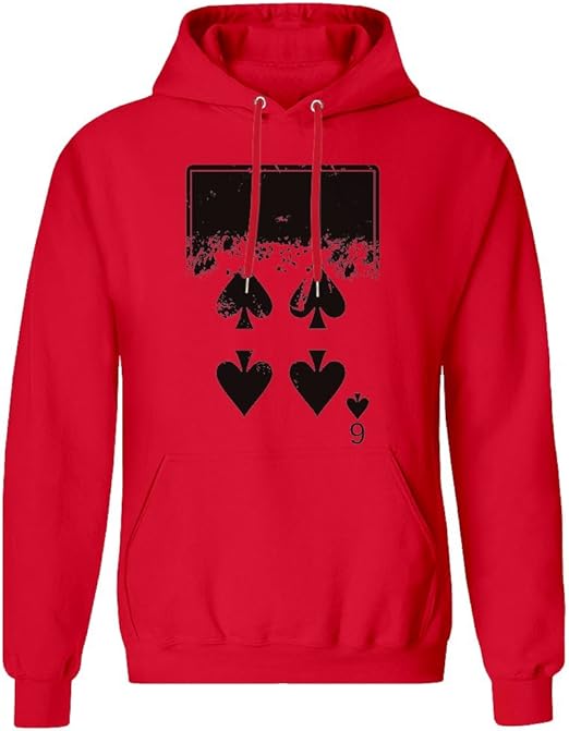 6 of Spades Hoodie Sweatshirt for Men 80 Cotton, 20 Polyester