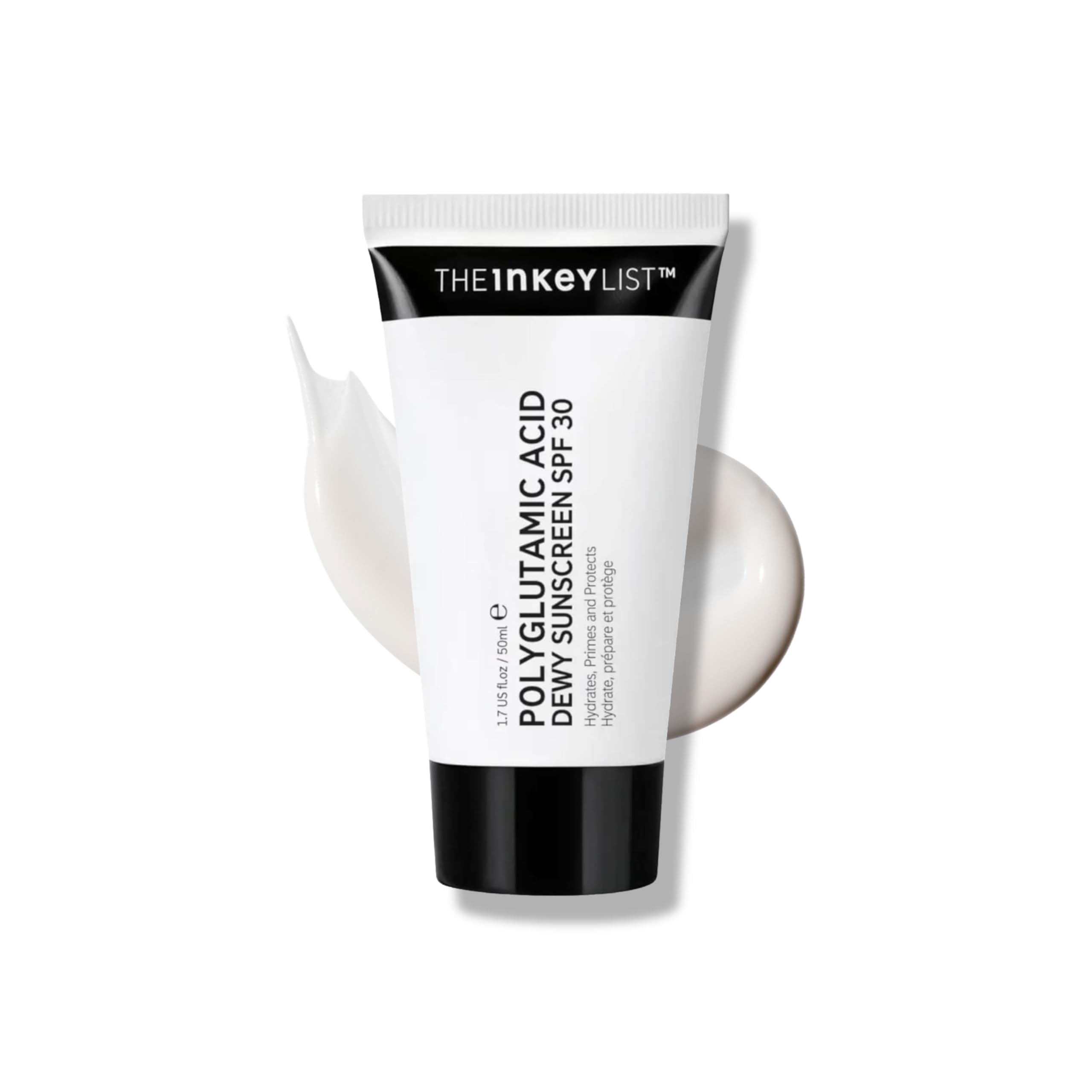 The INKEY List Polyglutamic Acid Dewy Sunscreen SPF 30 50ml, Primes and Protects, Non-Greasy, Vegan Friendly, Suitable For All Skin Types