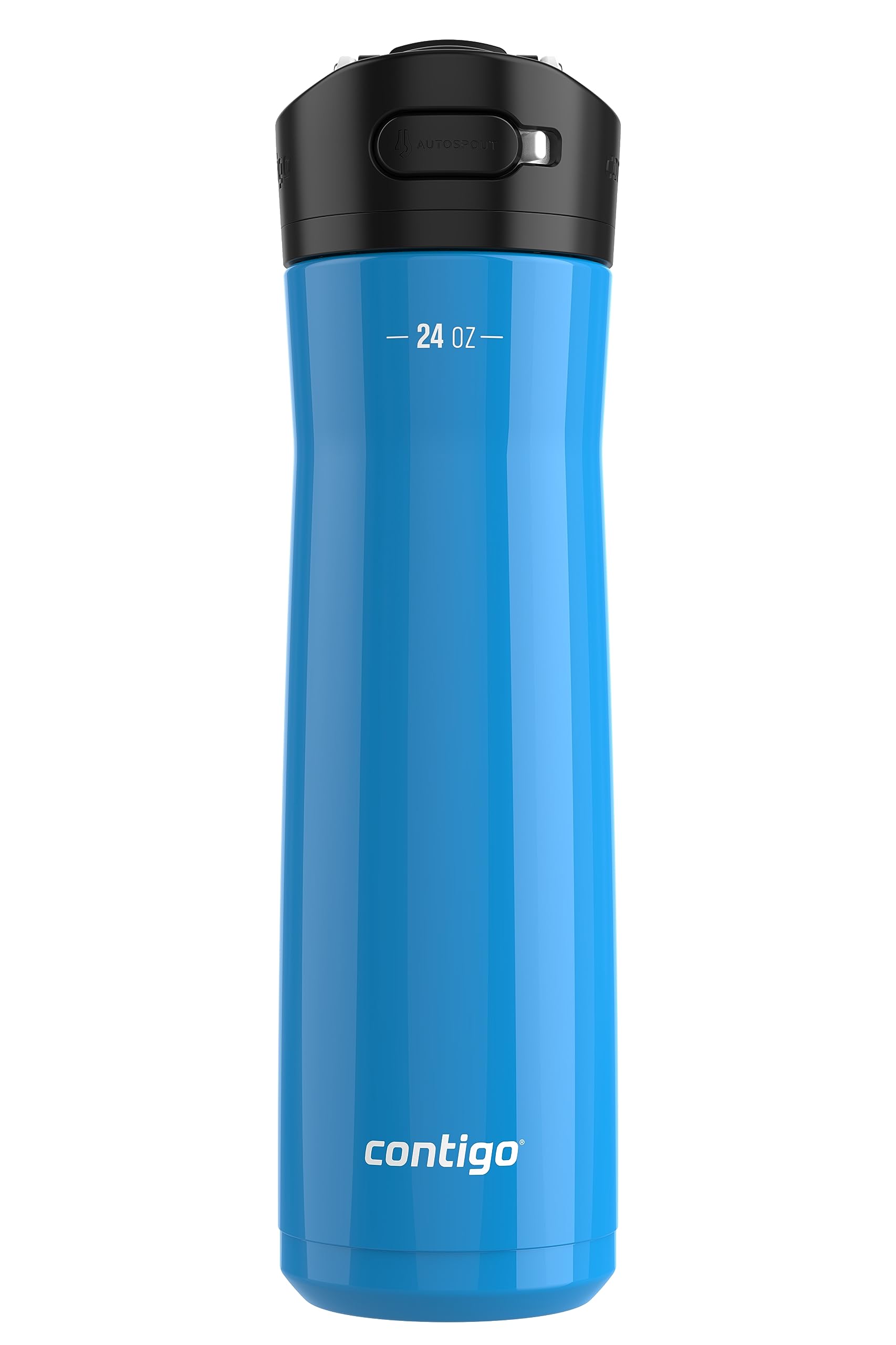 Photo 1 of Contigo Ashland Chill Stainless Steel Water Bottle 24oz Leakproof Lid & Straw Keep Drinks Cold for 24hrs & Hot for 6hrs Ideal for Travel Work School