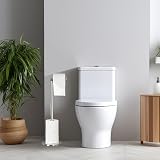 Crystals Freestanding Toilet Roll Holder 2 in 1 Stainless Steel Silver view 4