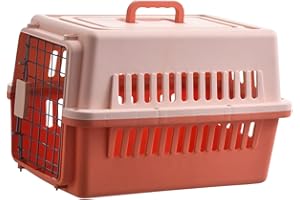 gosduiwip Stylish Hard Sided Carrier Cage Portable Travel Kennel Cats Small Medium Dogs Hiking Trips Outdoor Adventures Porta