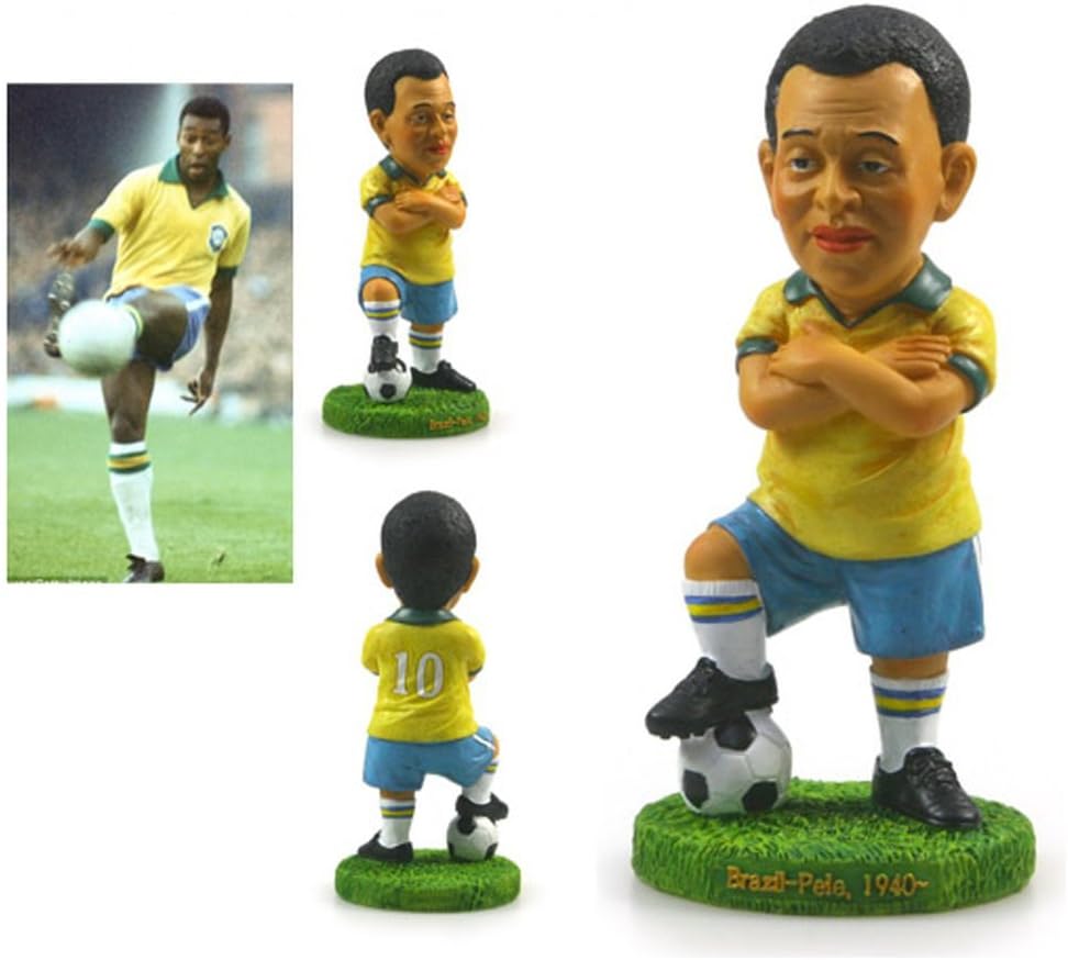 Pele (Edson Arantes do Nascimento) Soccer Figure Handmade Figurines Miniature