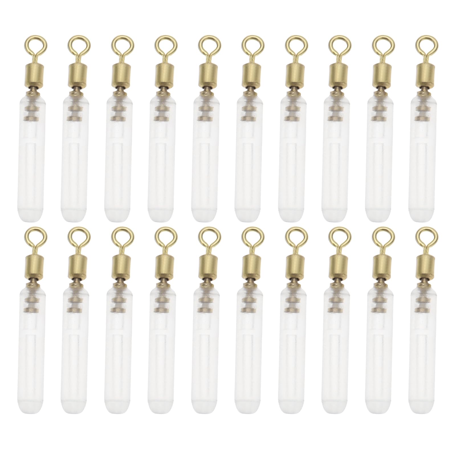 EMSea 50PCS Silicone Float Waggler Adaptors Length 20mm Suitable for Float Feet 1.0-1.5mm for Carp Fishing Coarse Fishing Float Fishing Fishing Swivels with Tube