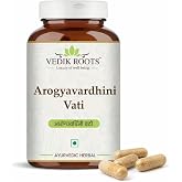 VEDIKROOTS Arogyavardhini Vati Tablets &ndash; 60 Tablets - Pack of 1 Daily Use - Ayurvedic Herbal Supplement &ndash; Adults &ndash; Traditional Wellness Formula with Kutki Shilajit Guggulu &ndash; GMP Certified