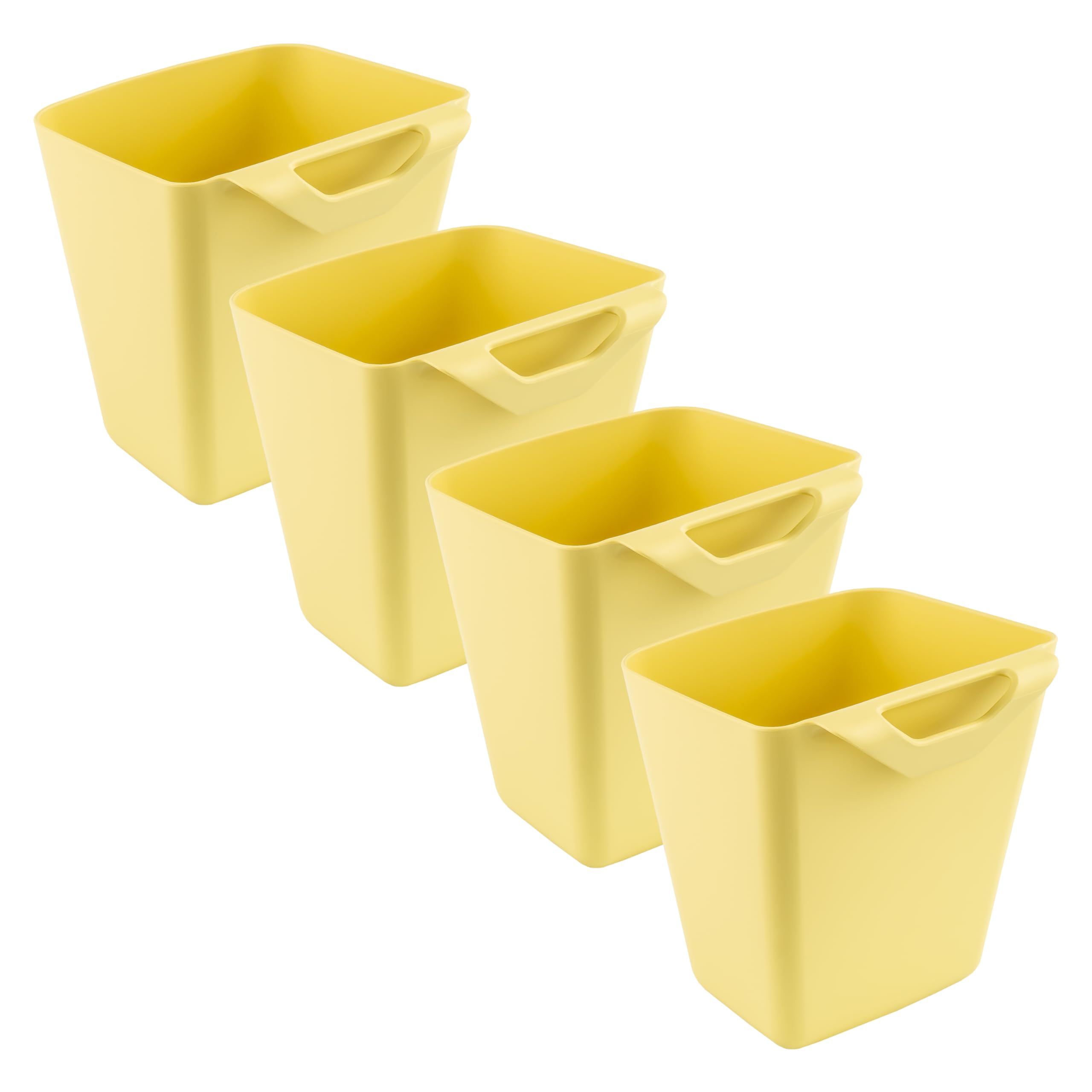 IKEA SUNNERSTA Kitchen Hanging Containers, Light Yellow, 12 x 11 x 13 cm, 750 ml, Plastic, 105.561.74 - Set of 4