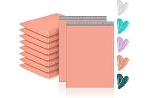 GSSUSA Poly Mailers 19X24 100pcs, Large Shipping Bags for Clothes, Waterproof Mailer Envelope and Tear Resistant Mailers Poly Bags for Small Business, Peach Pink