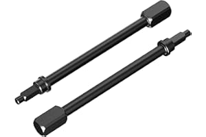 COOWOO Rear Portal Axle CVD Drive Shafts Upgrade Parts for 1/18 UTB18 RC Crawler Cars (2pcs), Heavy Duty Hardened Steel, CNC Machined, Heat Treated