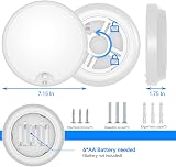 Peasur Motion Sensor LED Ceiling Light 6000K 300LM Battery Powered Ø18cm view 2