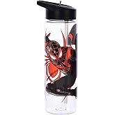 Bioworld Marvel Miles Morales Game Verse Spiderman 24 Oz. Plastic Water Bottle