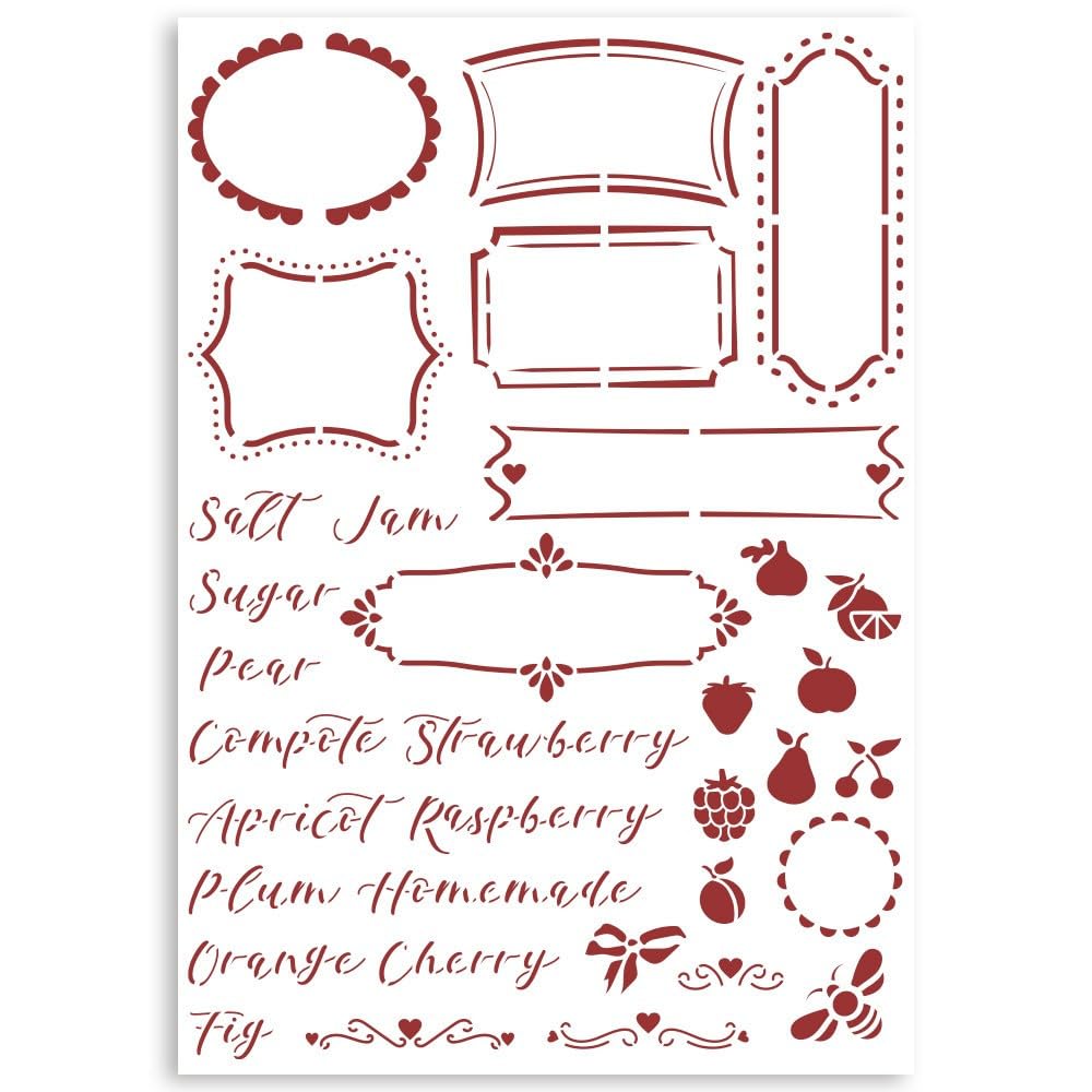 Stamperia - G Stencil - Casa Granada Labels